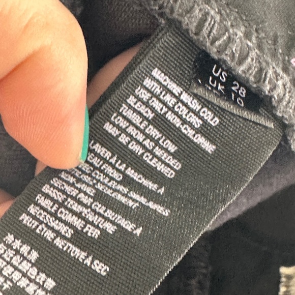 Free People We The Free Crvy Curvy Size 28 Super Flare Black Jeans Boho - Picture 7 of 8